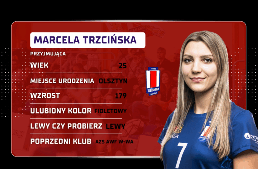 Pierwsza siatkarką Gedanii na sezon 2025/2026 jest… MARCELA TRZCIŃSKA! 🏐